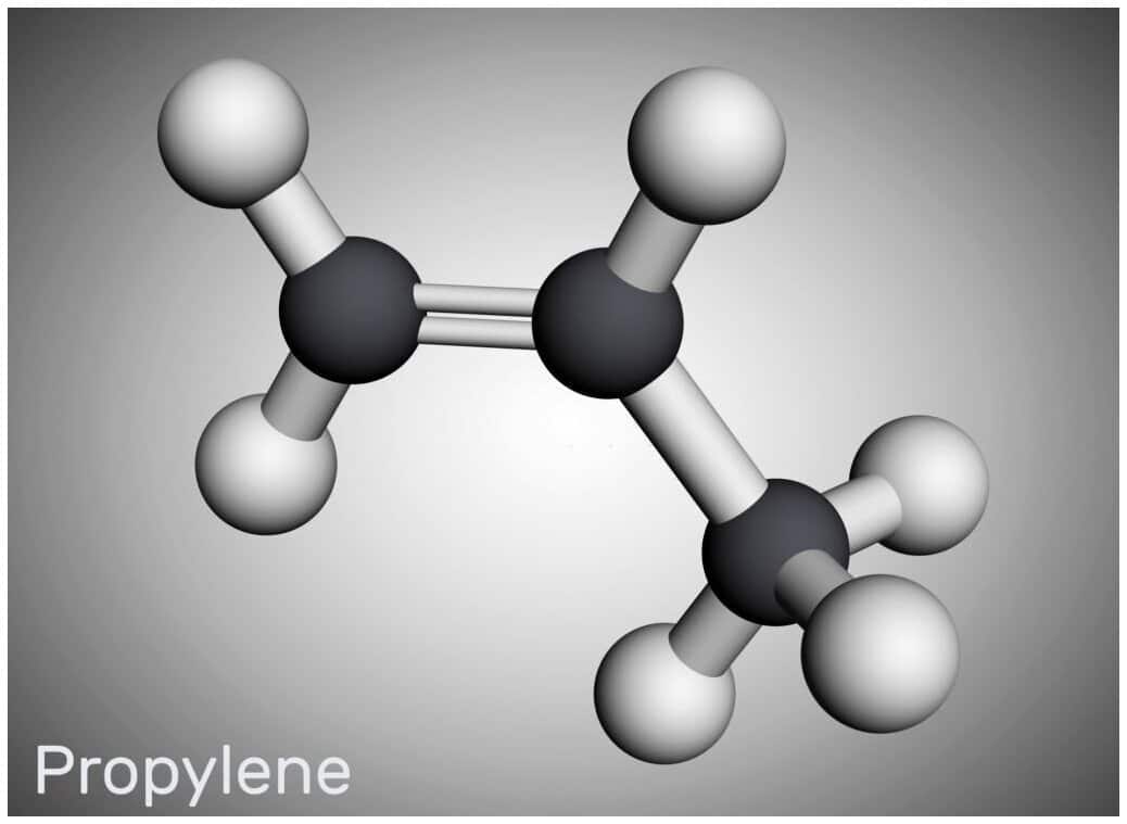 Cấu trúc phân tử propylen C3H6