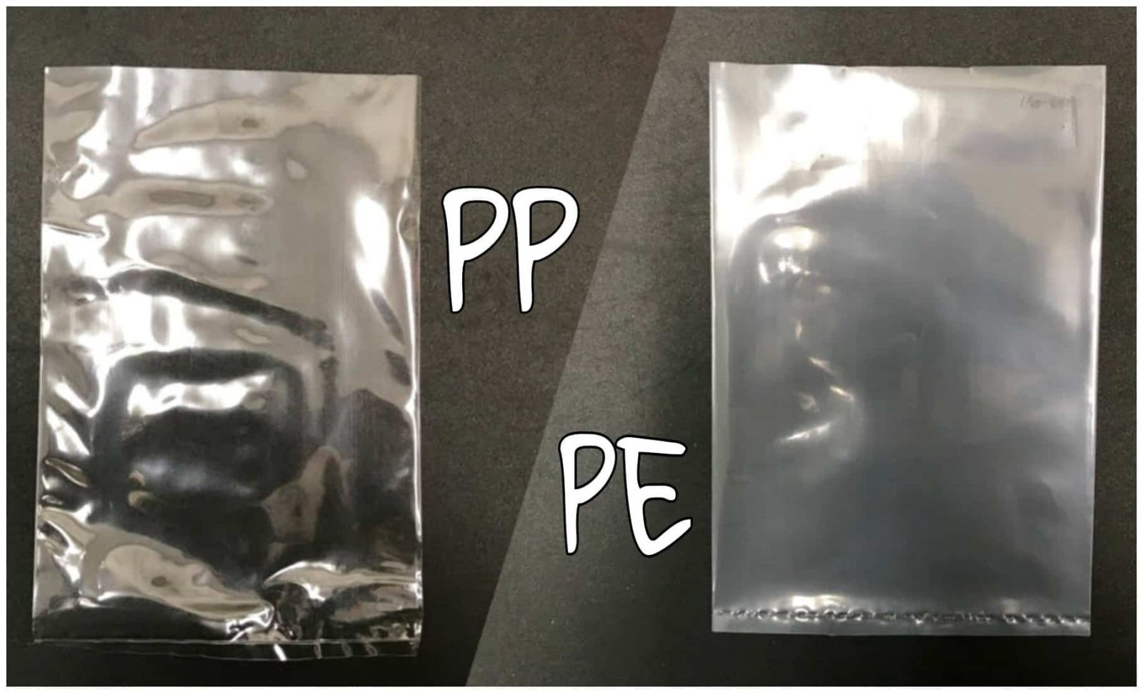 túi nhựa PP trông có vẻ trong suốt hơn túi PE